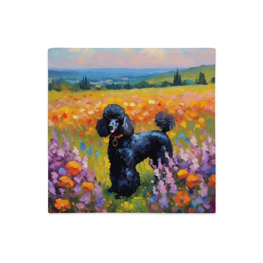 PugMug Custom Black Poodle Premium Pillow Case