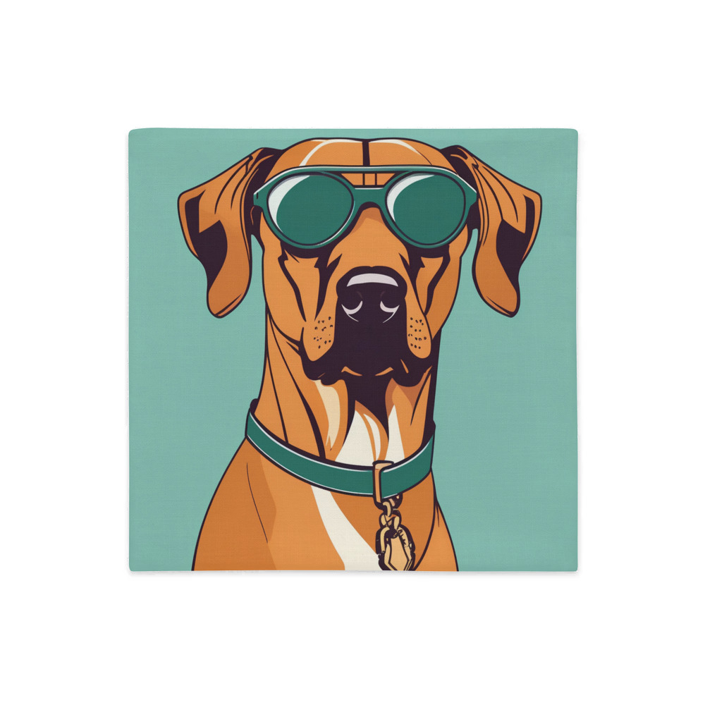 PugMug Custom Rhodesian Ridgeback Premium Pillow Case