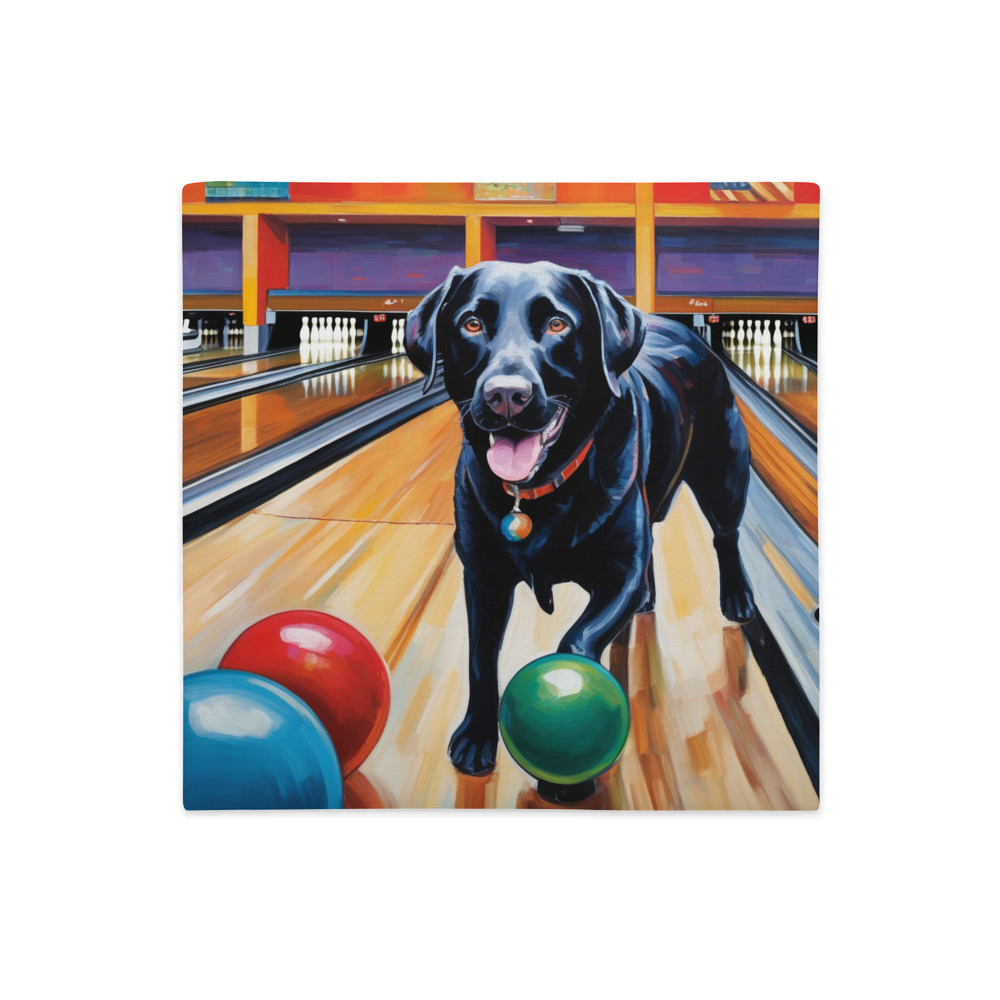 PugMug Custom Black Labrador Retriever Premium Pillow Case