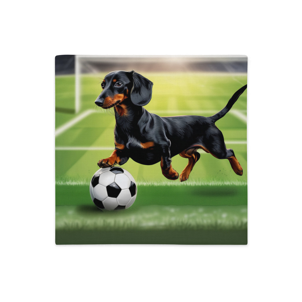 PugMug Custom Black Dachshund Premium Pillow Case