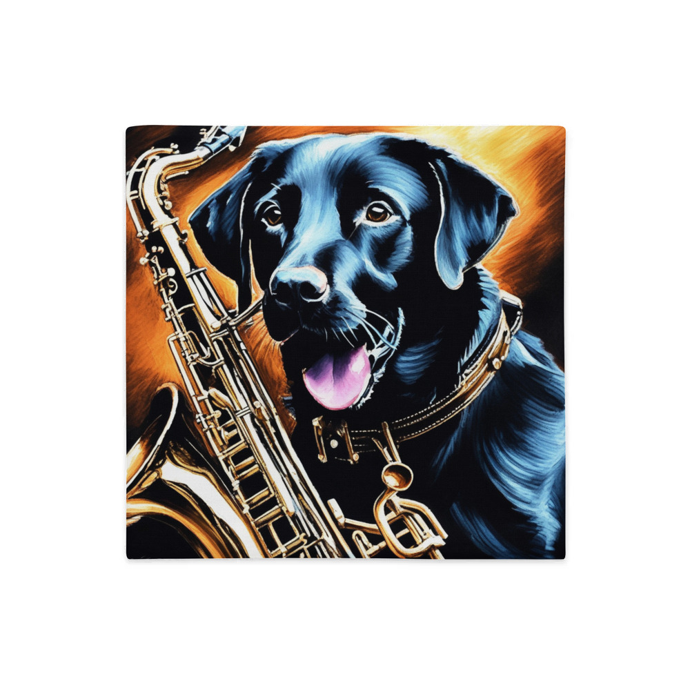 PugMug Custom Black Labrador Retriever Premium Pillow Case