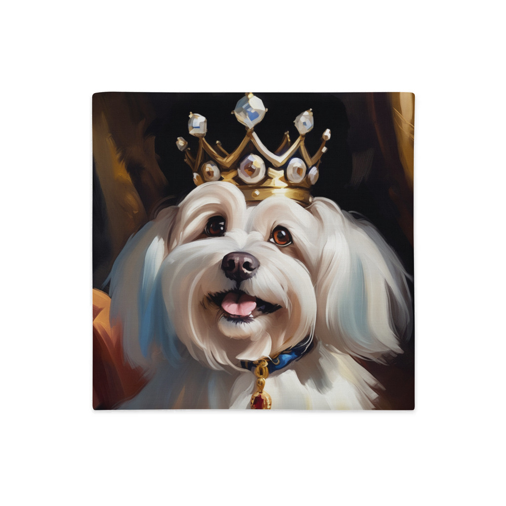 PugMug Custom White Havanese Dog Premium Pillow Case