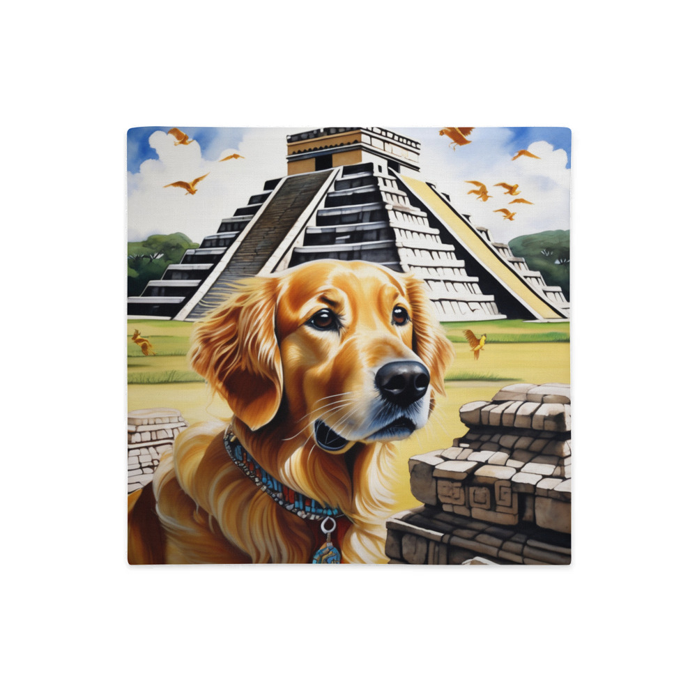 PugMug Custom Golden Retriever Premium Pillow Case