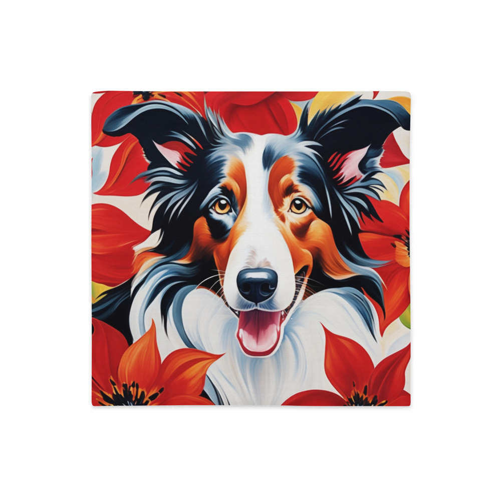 PugMug Custom Border Collie Premium Pillow Case