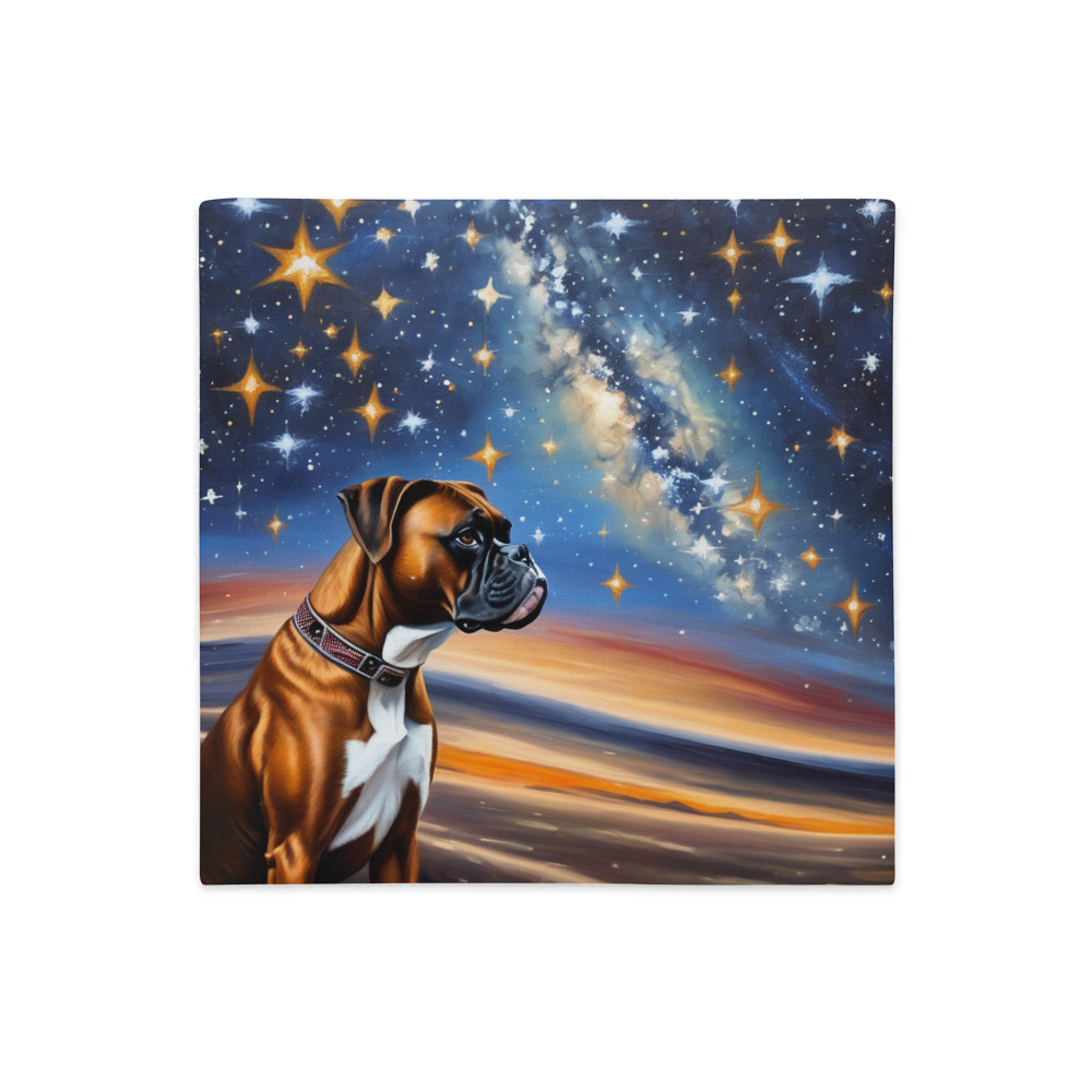 PugMug Custom Boxer Dog Premium Pillow Case
