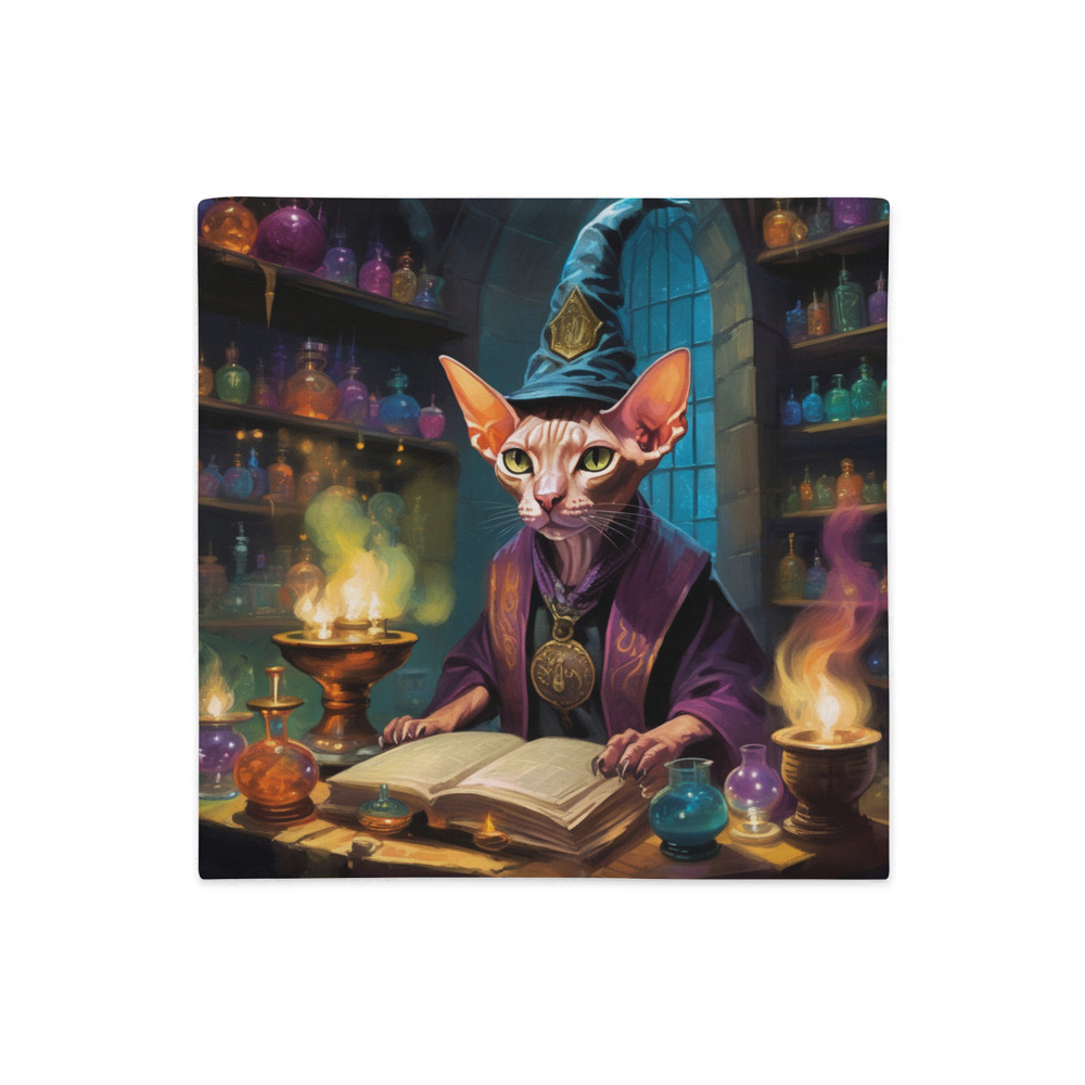 PugMug Custom Tabby Sphynx Cat Premium Pillow Case