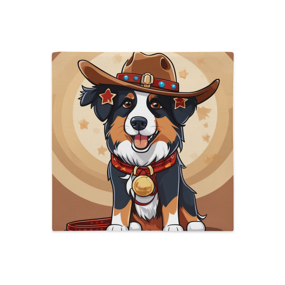 PugMug Custom Australian Shepherd Dog Premium Pillow Case