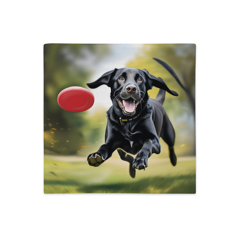 PugMug Custom Black Labrador Retriever Premium Pillow Case