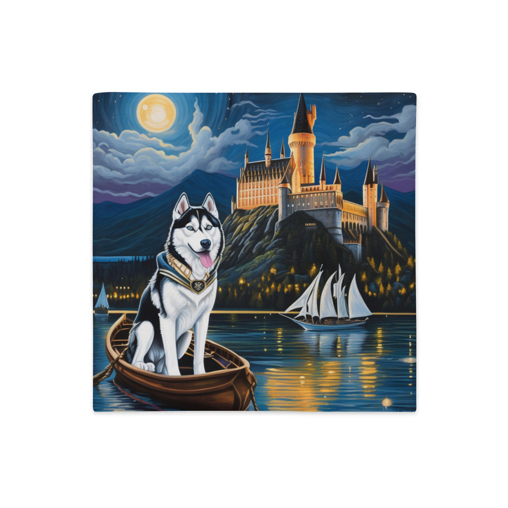PugMug Custom Siberian Husky Premium Pillow Case