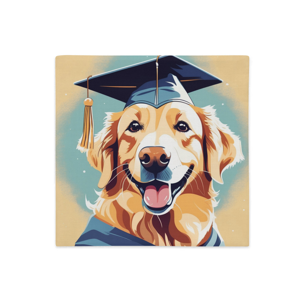 PugMug Custom Golden Retriever Premium Pillow Case