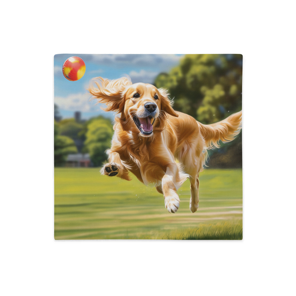 PugMug Custom Golden Retriever Premium Pillow Case