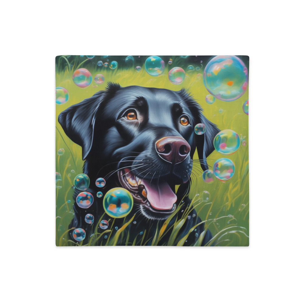 PugMug Custom Black Labrador Retriever Premium Pillow Case