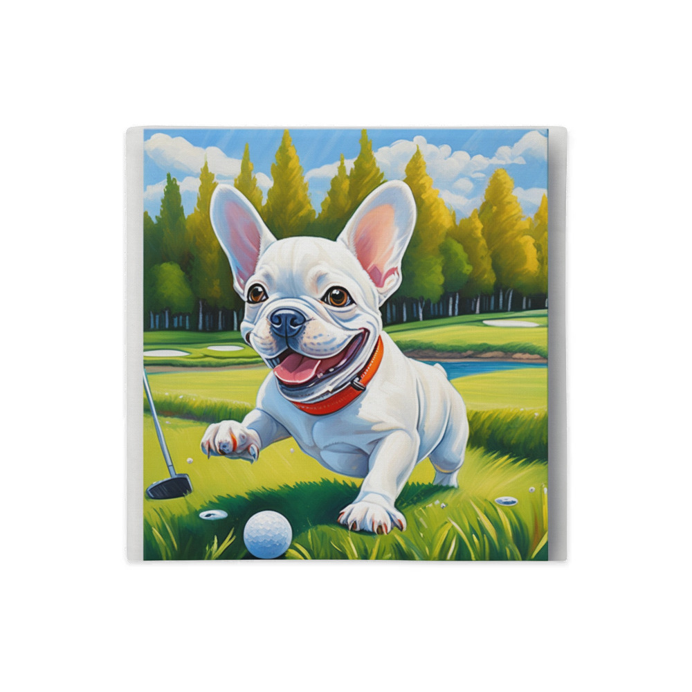 PugMug Custom White French Bulldog Premium Pillow Case