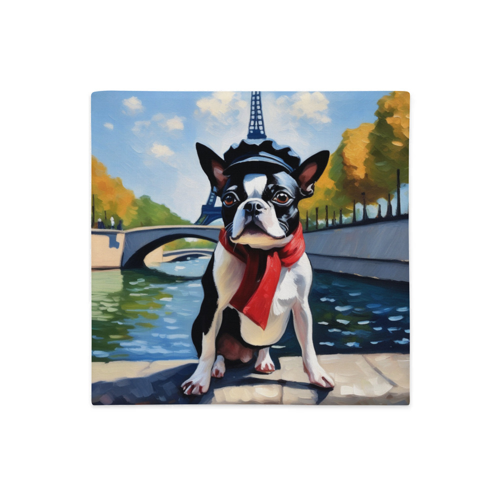 PugMug Custom Boston Terrier Premium Pillow Case