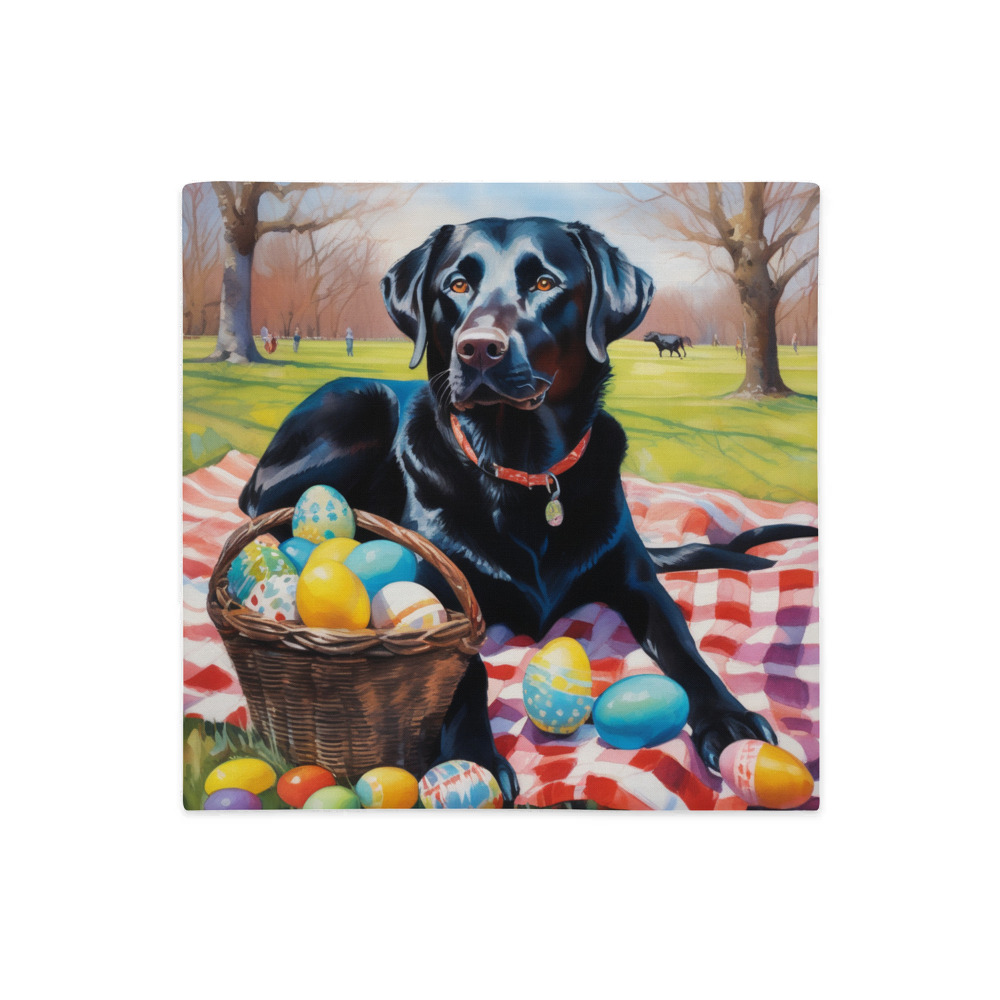 PugMug Custom Black Labrador Retriever Premium Pillow Case