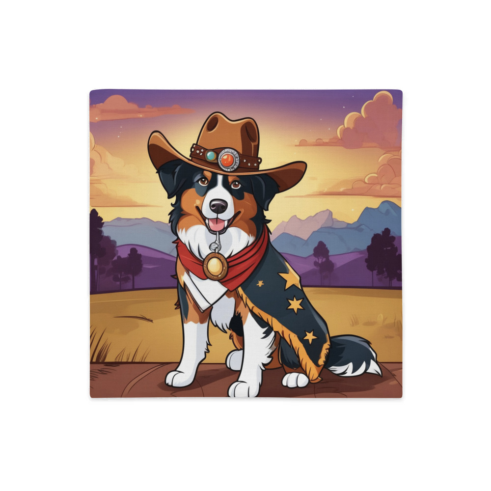 PugMug Custom Australian Shepherd Dog Premium Pillow Case