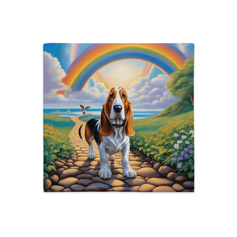 PugMug Custom Basset Hound Premium Pillow Case