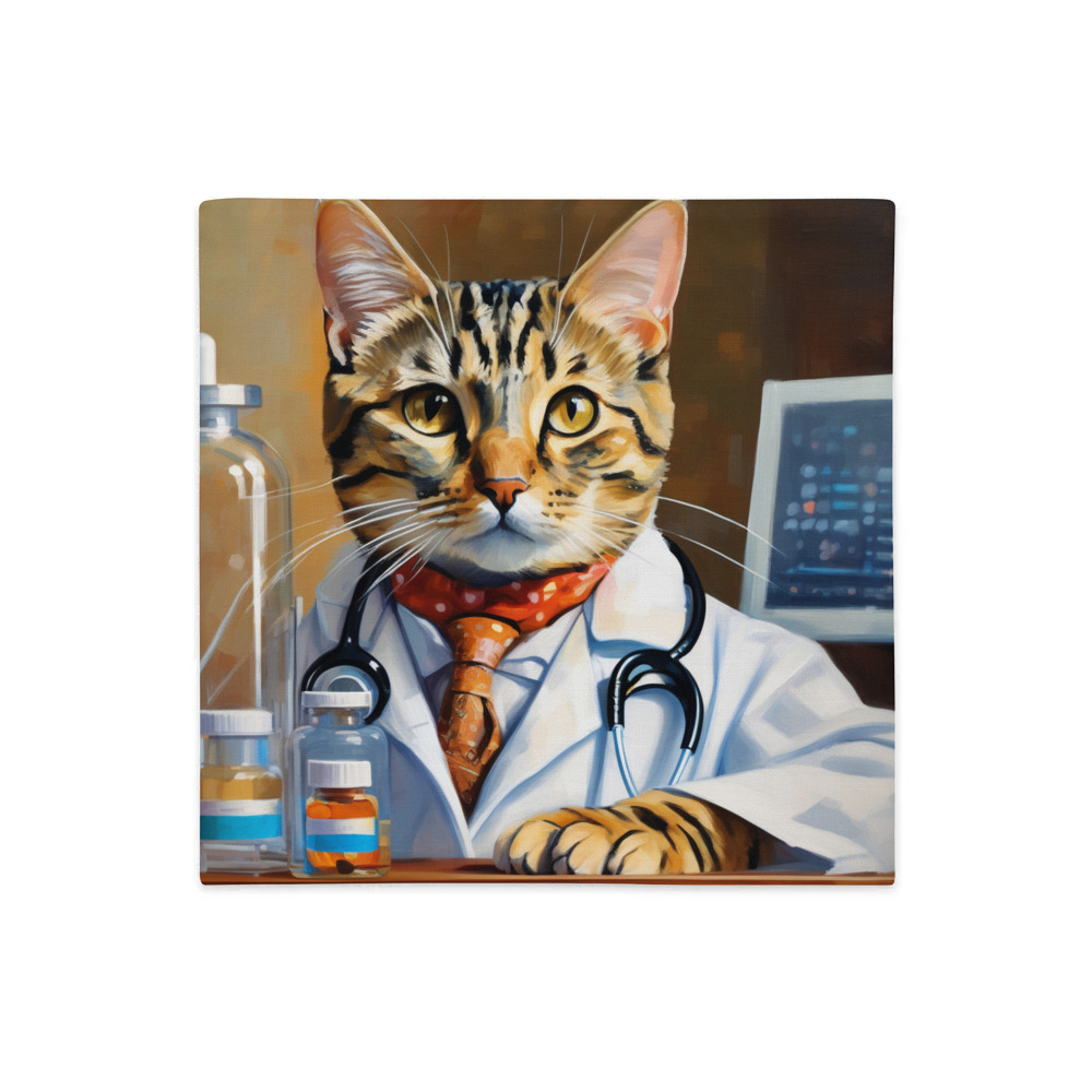 PugMug Custom Tabby Exotic Cat Premium Pillow Case