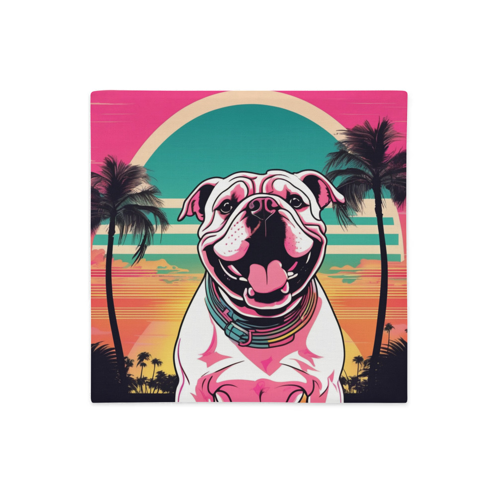 PugMug Custom Bulldog Premium Pillow Case