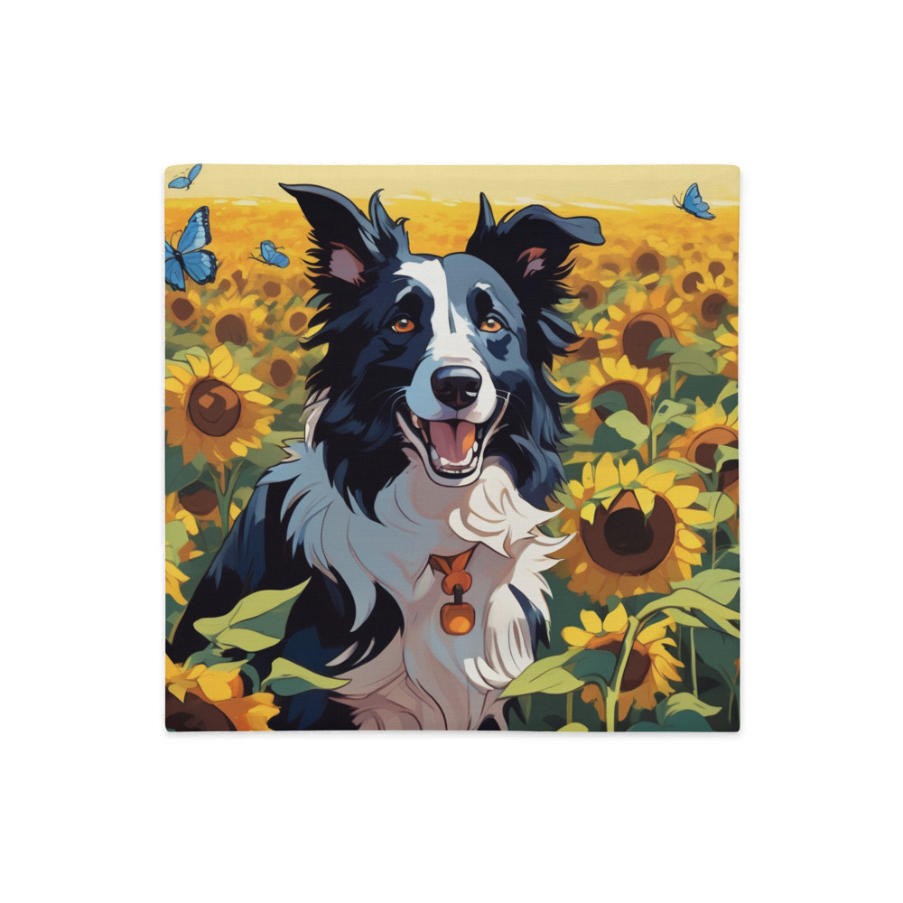 PugMug Custom Border Collie Premium Pillow Case