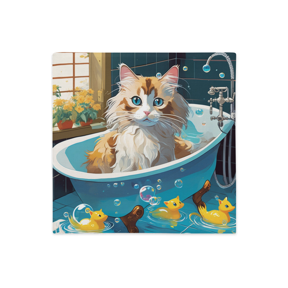 PugMug Custom Tabby Ragdoll Cat Premium Pillow Case