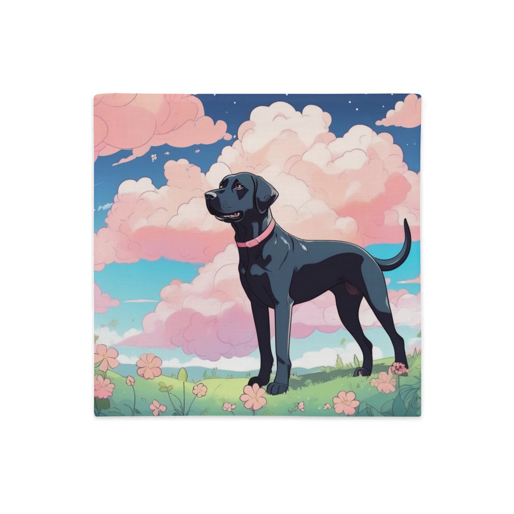PugMug Custom Black Labrador Retriever Premium Pillow Case