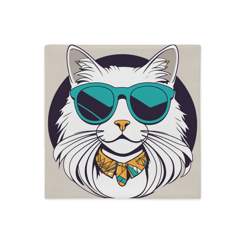 PugMug Custom White Ragdoll Cat Premium Pillow Case