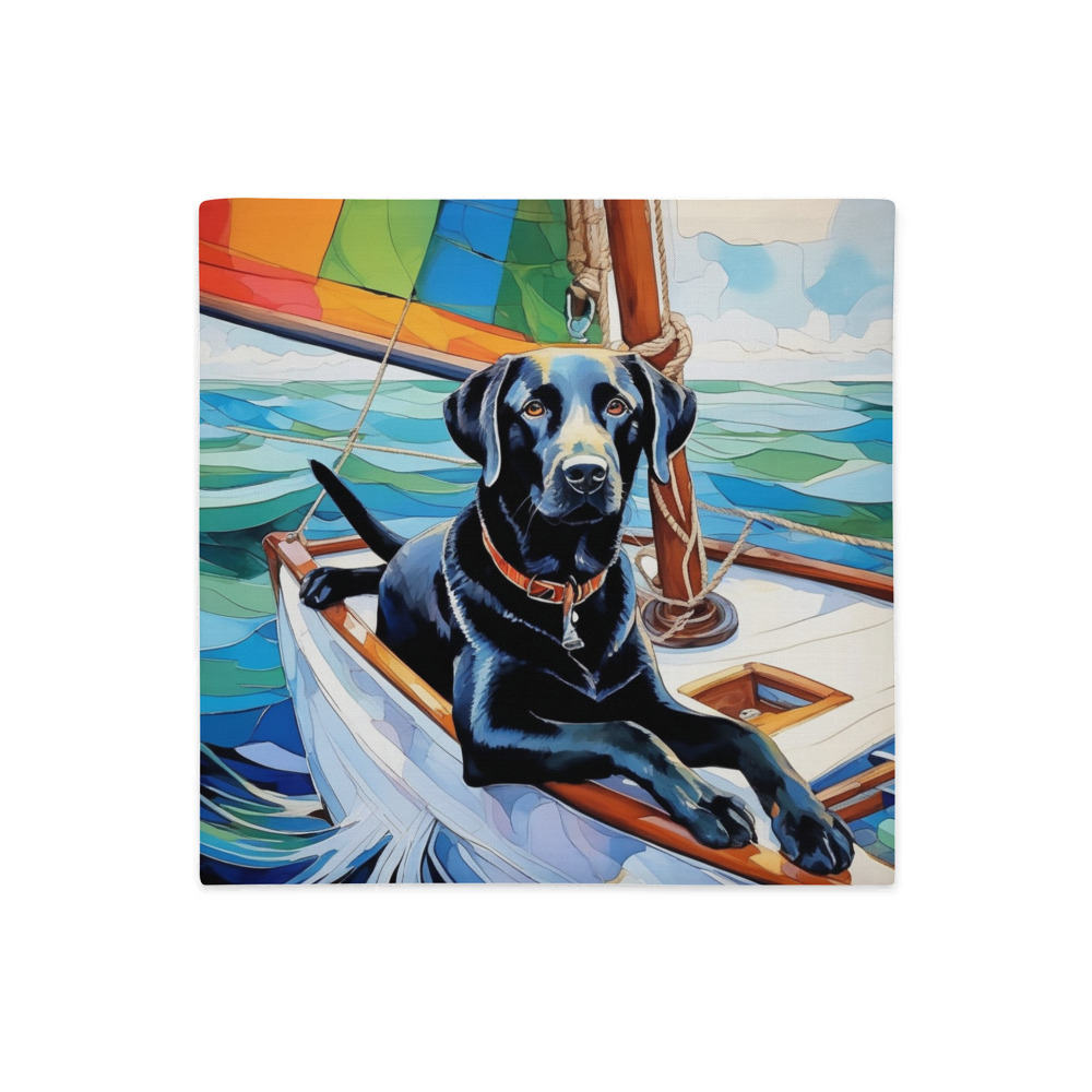 PugMug Custom Black Labrador Retriever Premium Pillow Case