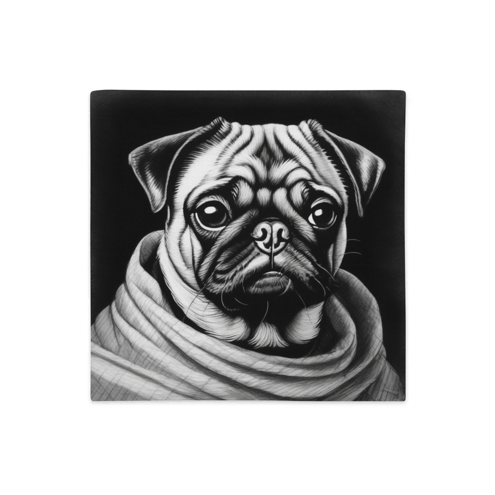 PugMug Custom Pug Premium Pillow Case