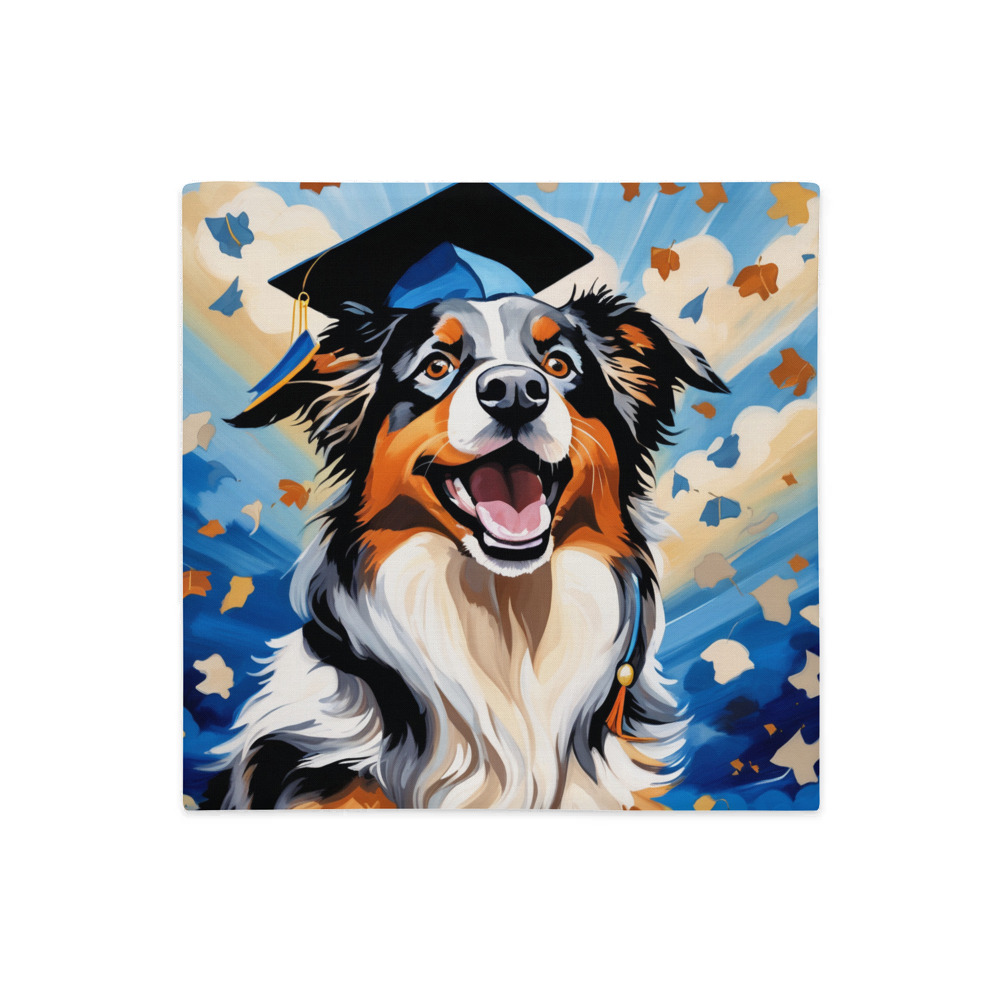 PugMug Custom Australian Shepherd Dog Premium Pillow Case