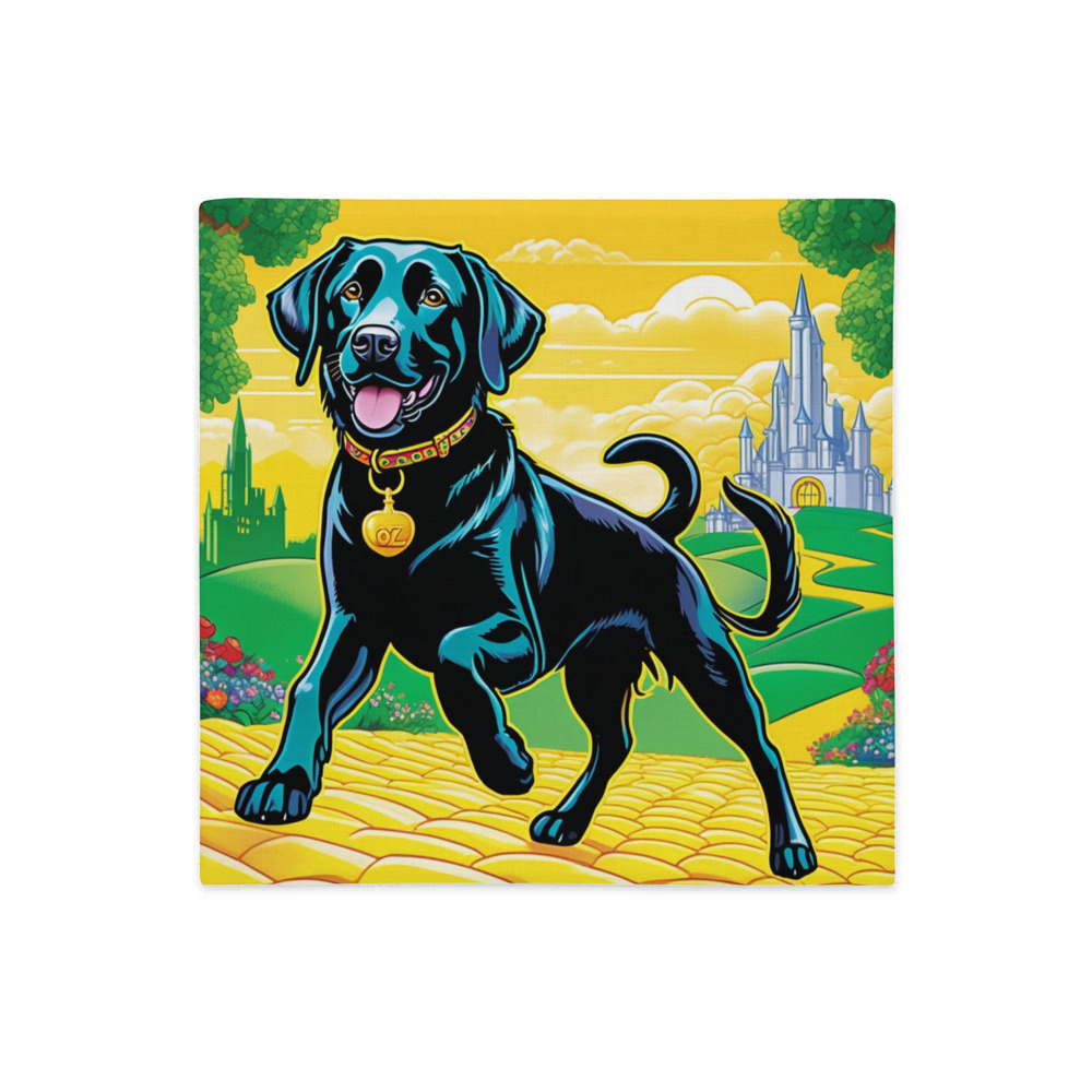 PugMug Custom Black Labrador Retriever Premium Pillow Case