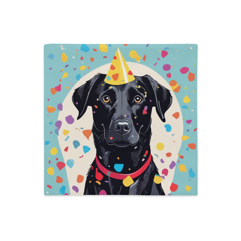 PugMug Custom Black Labrador Retriever Premium Pillow Case