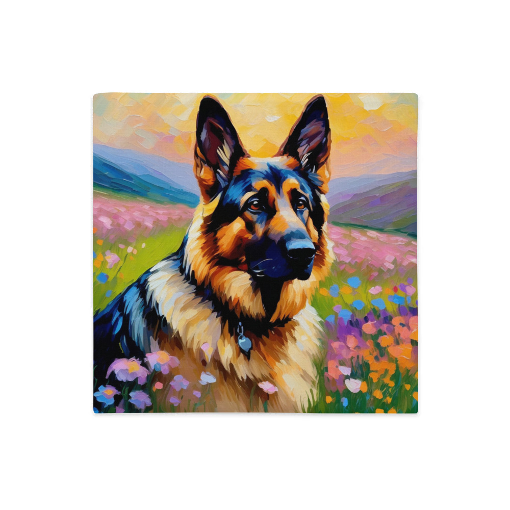 PugMug Custom German Shepherd Dog Premium Pillow Case