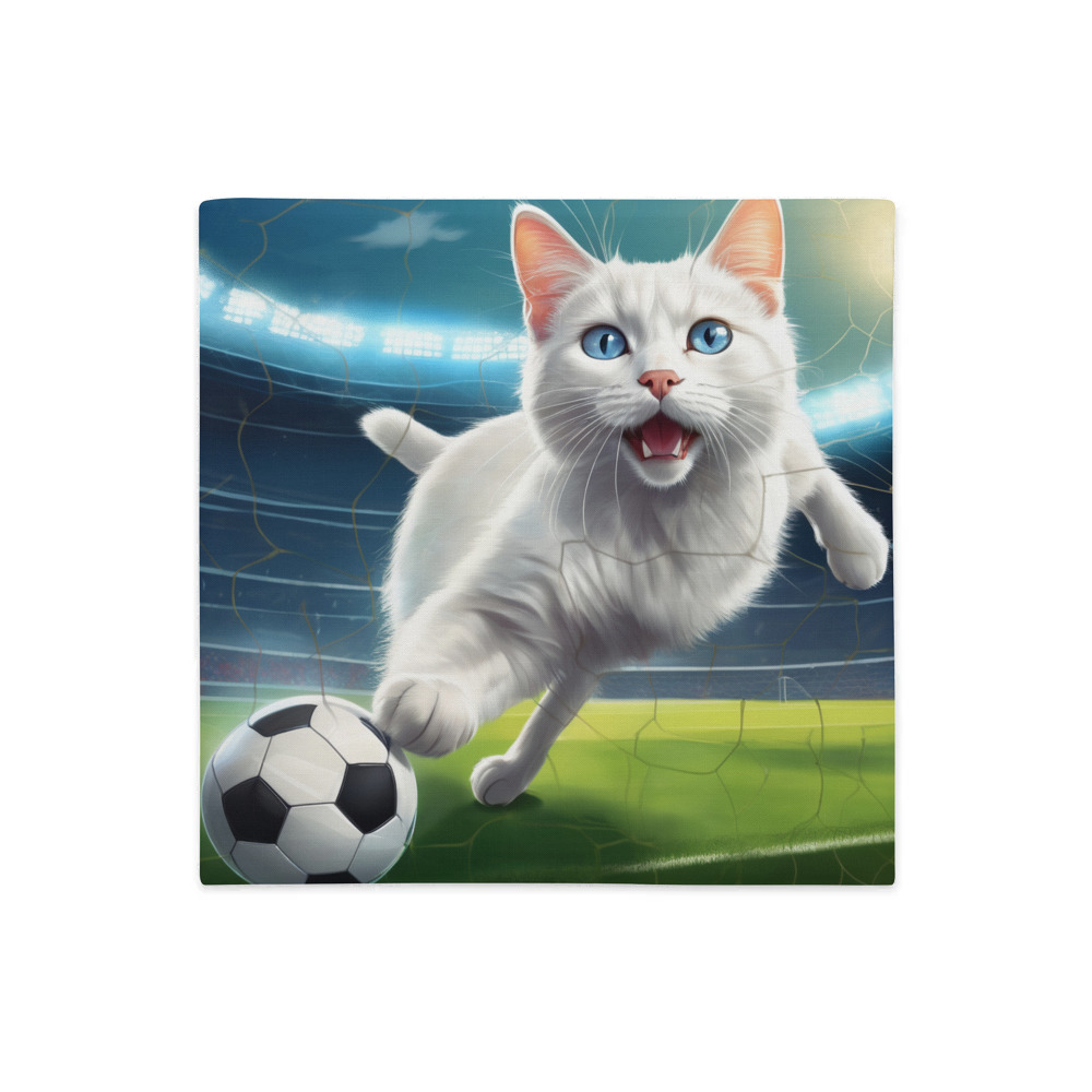 PugMug Custom White Companion Cat Premium Pillow Case