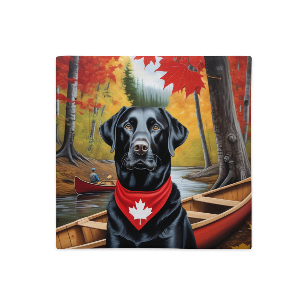 PugMug Custom Black Labrador Retriever Premium Pillow Case