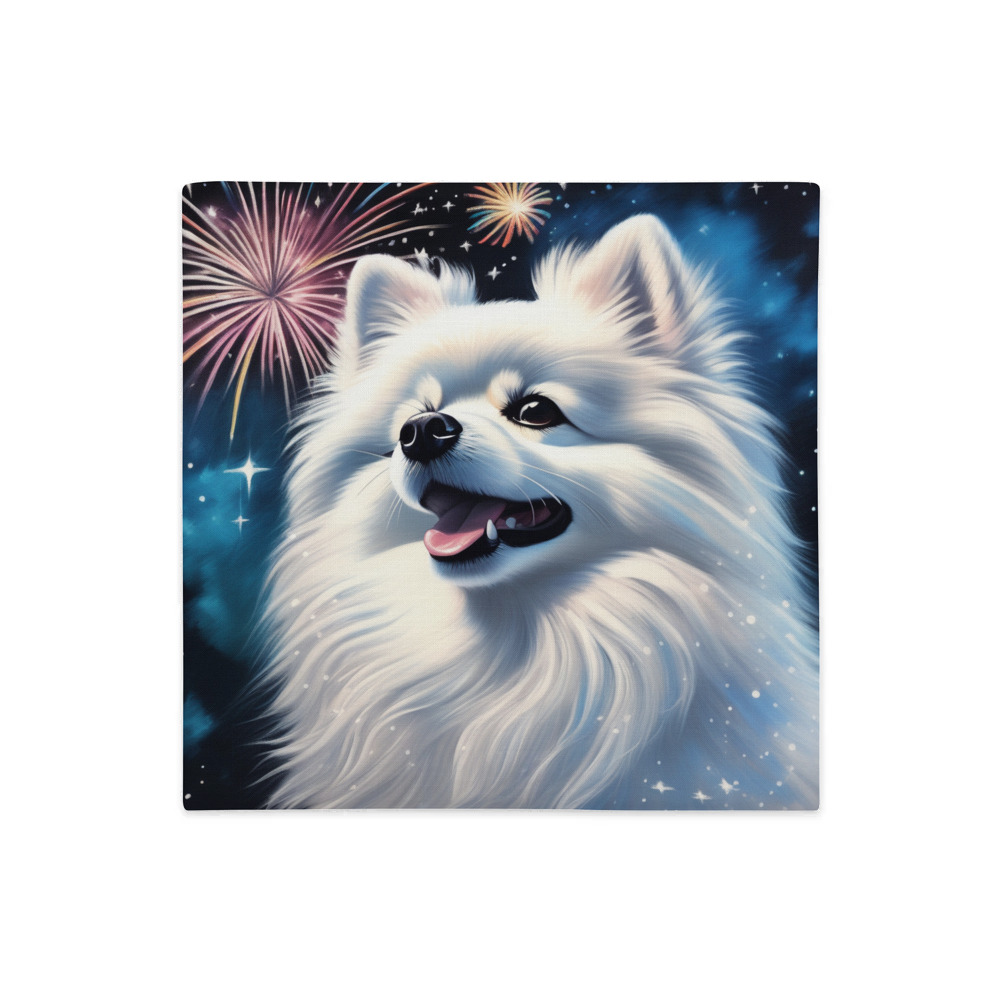 PugMug Custom White Pomeranian Premium Pillow Case