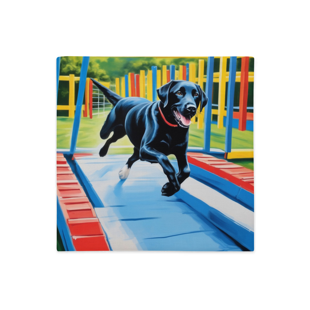 PugMug Custom Black Labrador Retriever Premium Pillow Case