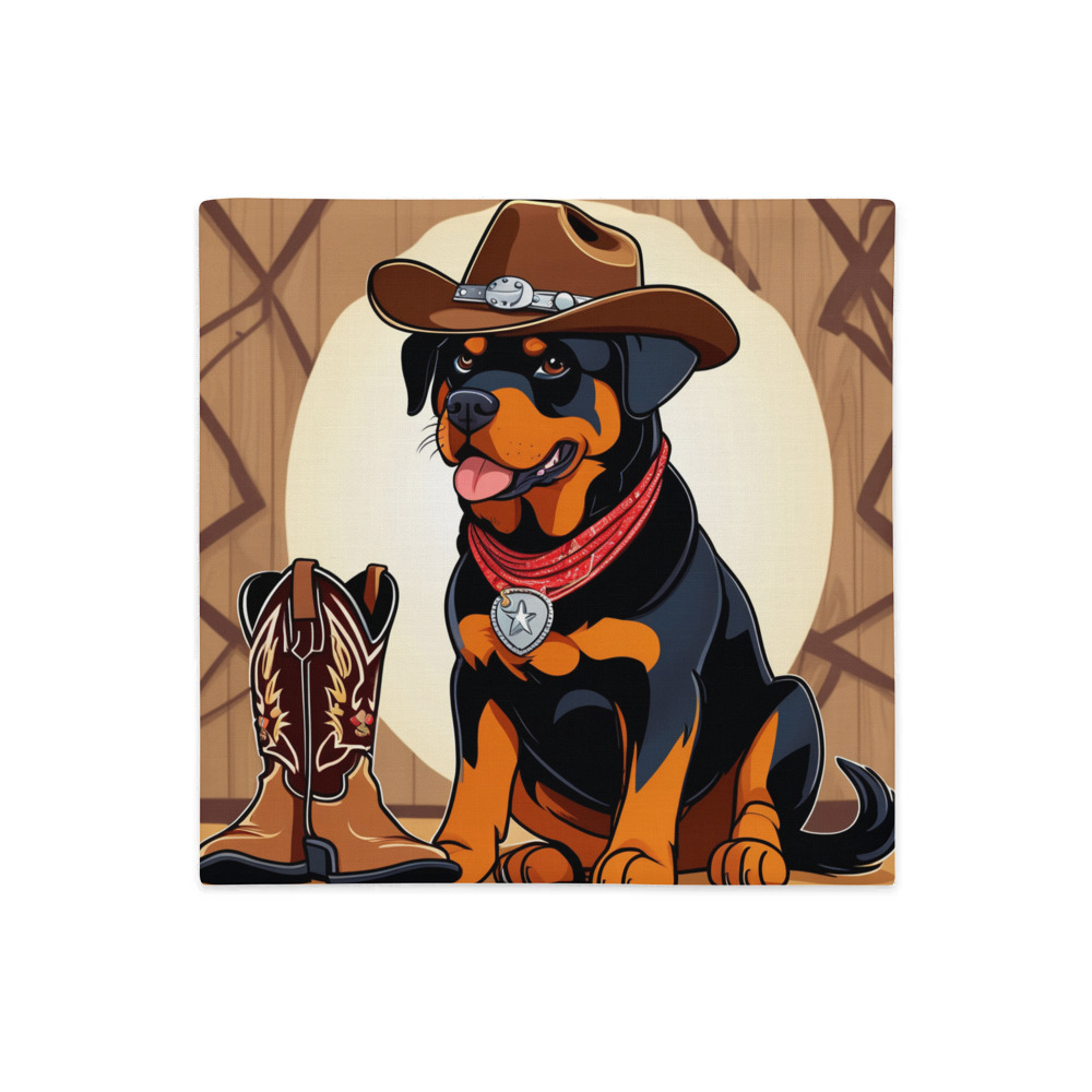 PugMug Custom Rottweiler Premium Pillow Case