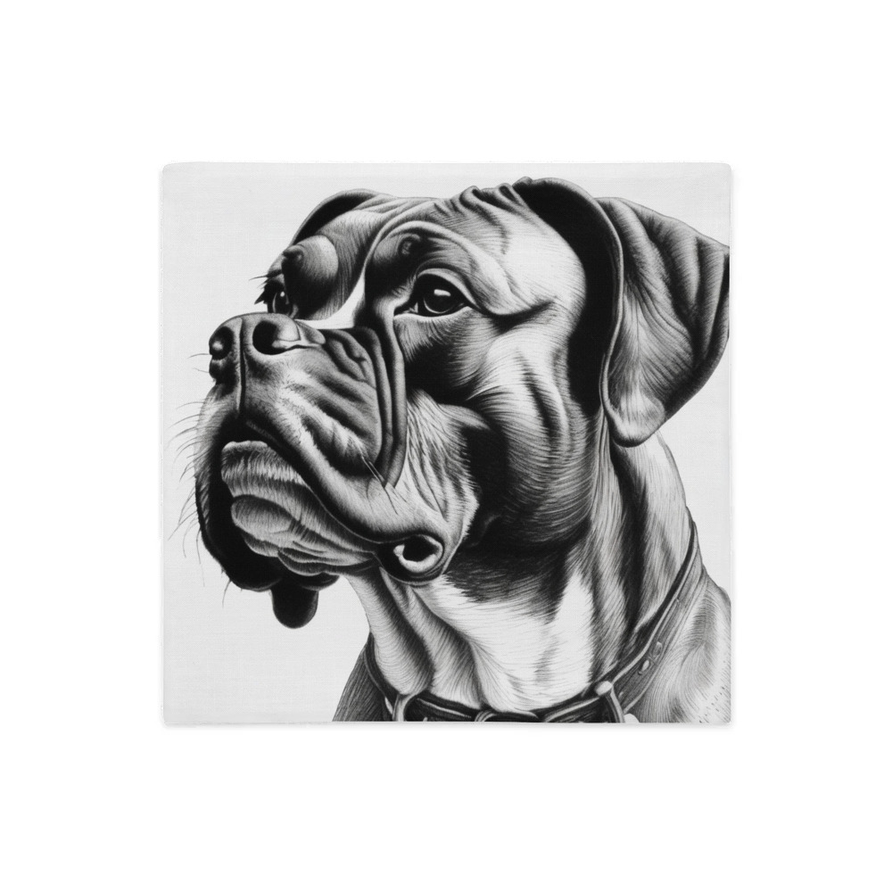 PugMug Custom Boxer Dog Premium Pillow Case