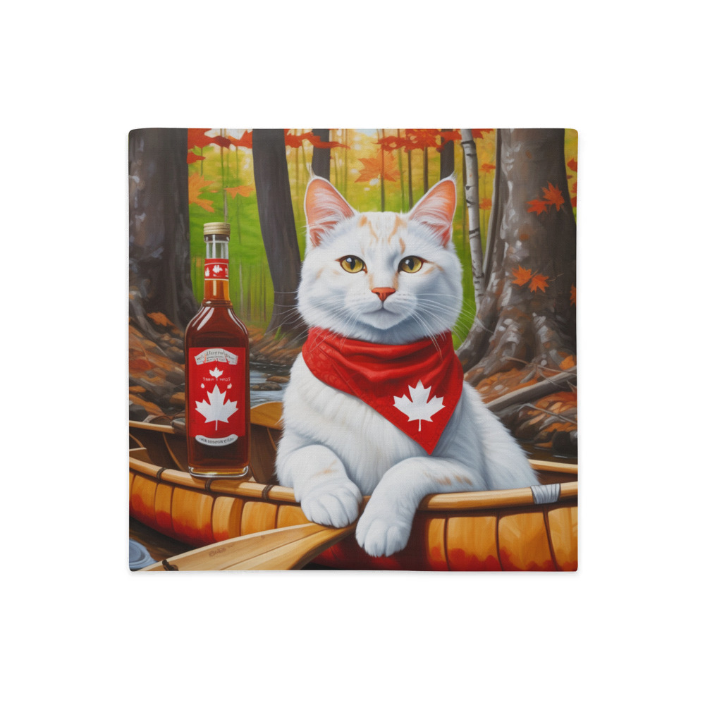 PugMug Custom White Companion Cat Premium Pillow Case