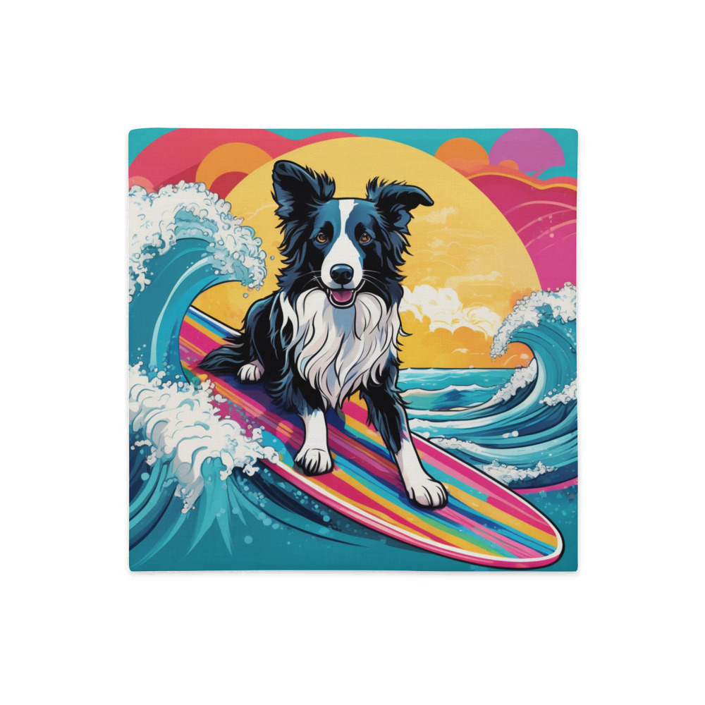 PugMug Custom Border Collie Premium Pillow Case