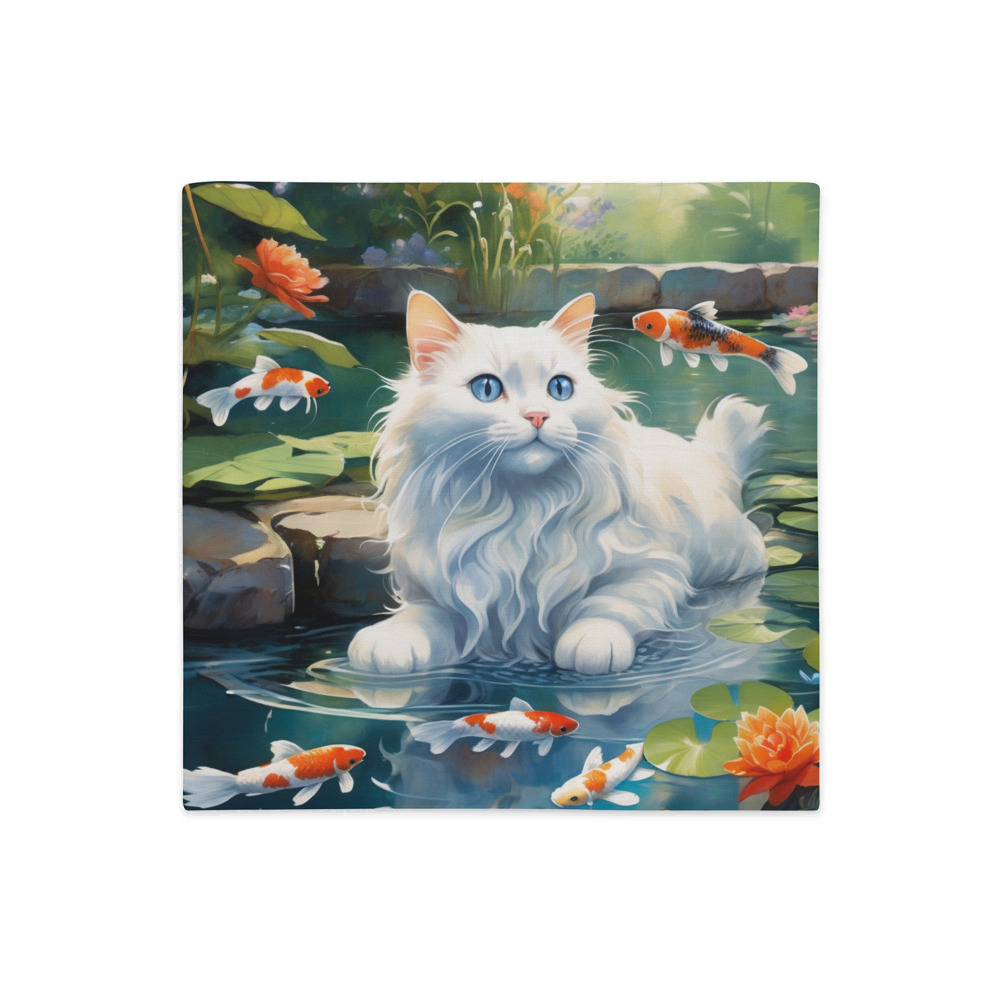 PugMug Custom White Ragdoll Cat Premium Pillow Case