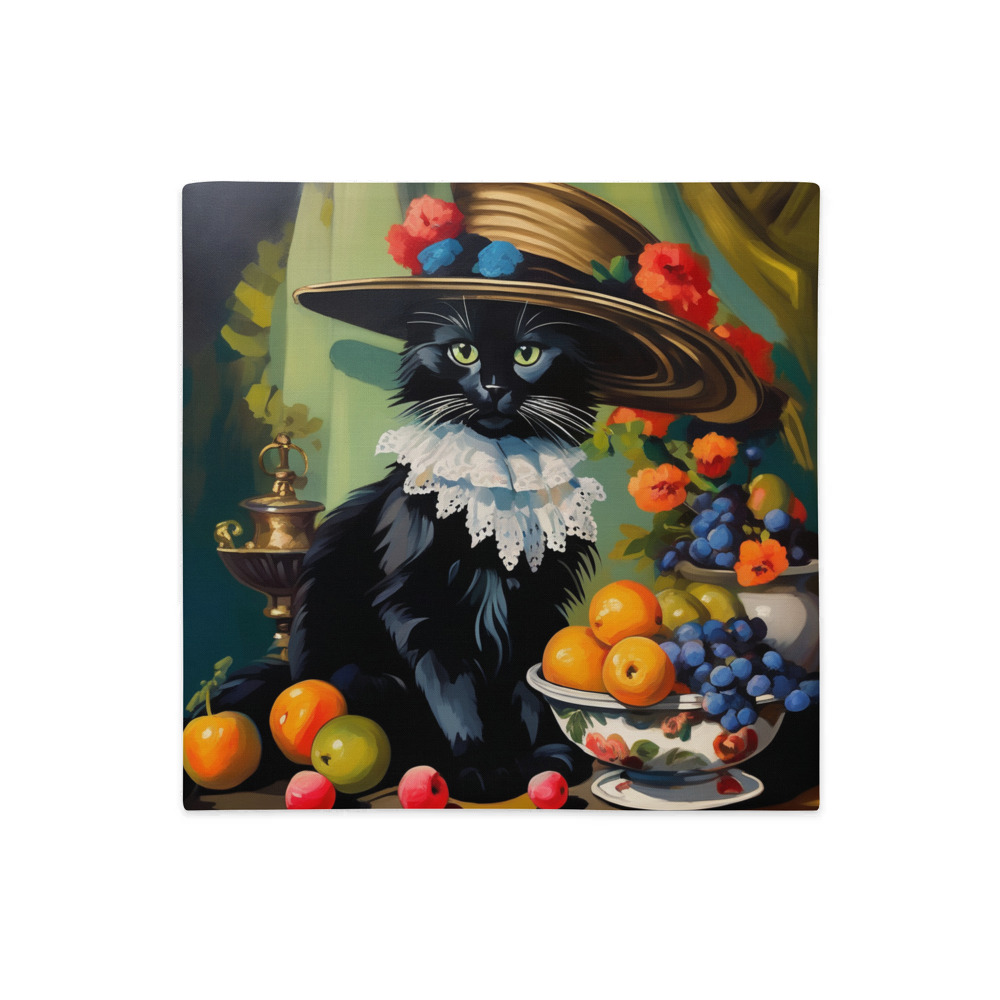 PugMug Custom Black Ragdoll Cat Premium Pillow Case