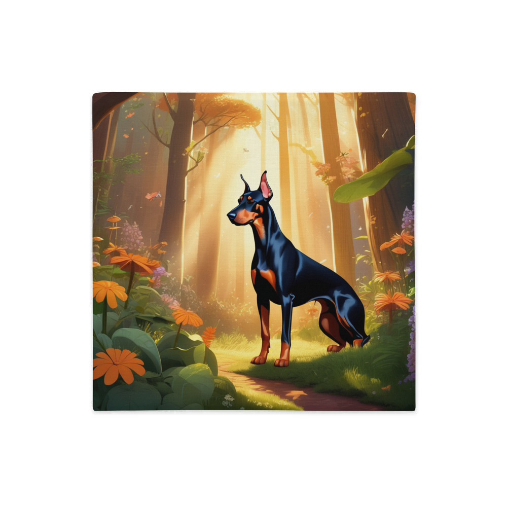 PugMug Custom Doberman Pinscher Premium Pillow Case