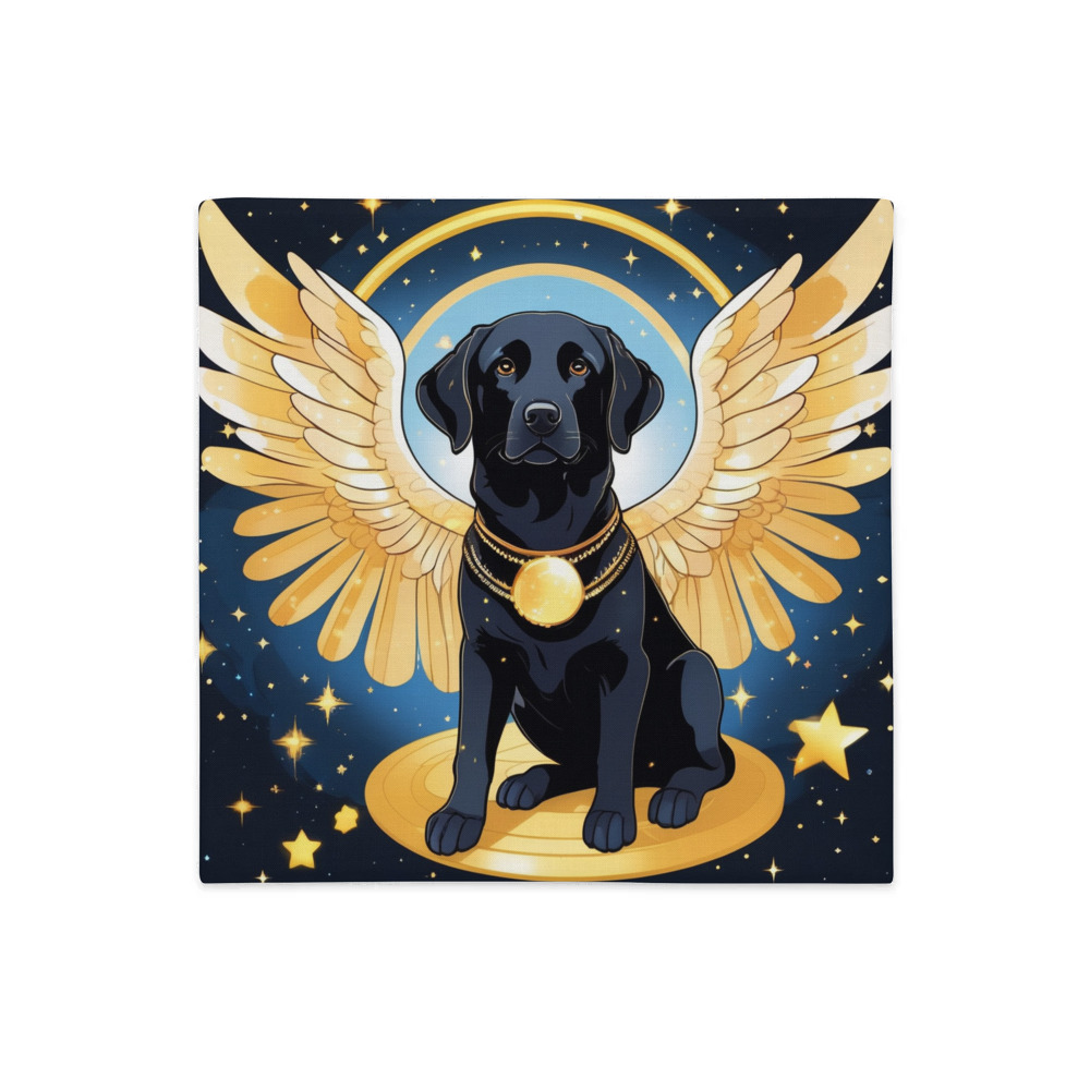 PugMug Custom Black Labrador Retriever Premium Pillow Case