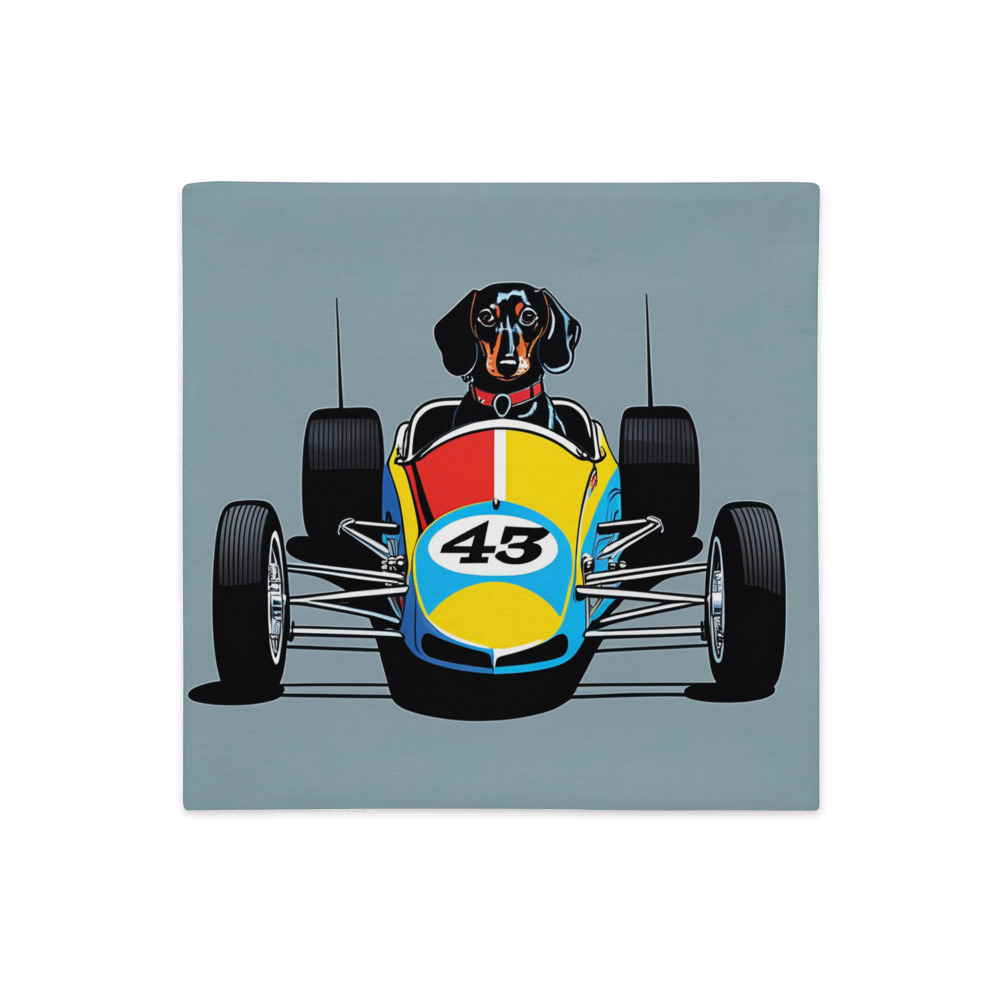 PugMug Custom Black Dachshund Premium Pillow Case