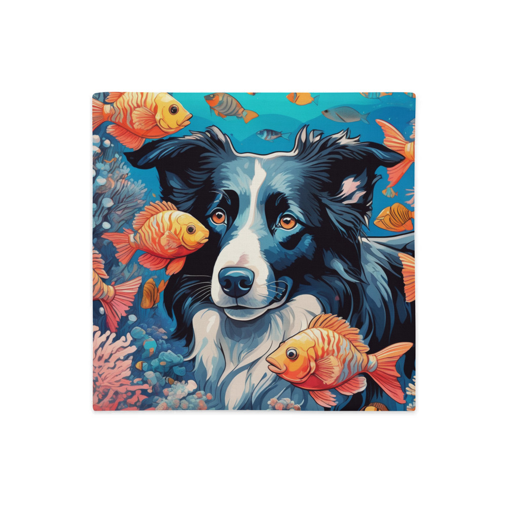 PugMug Custom Border Collie Premium Pillow Case