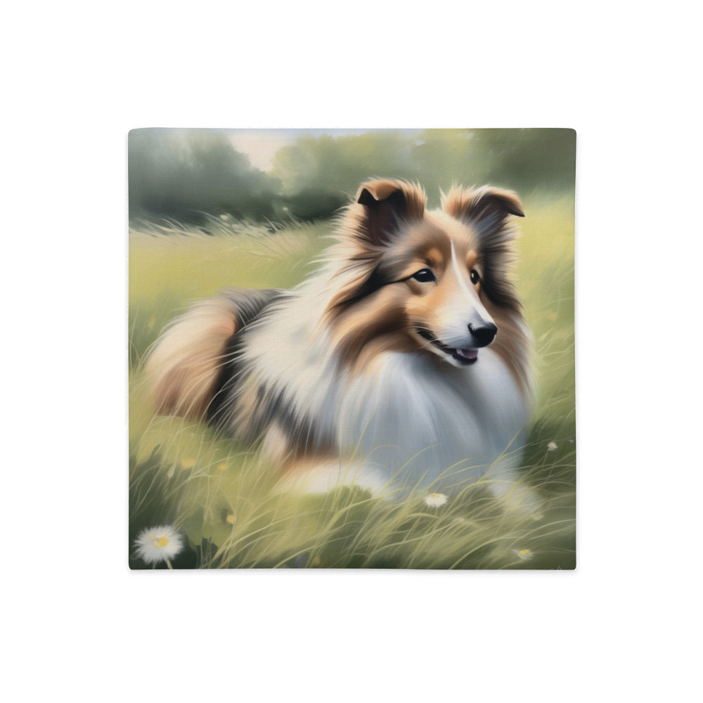 PugMug Custom Shetland Sheepdog Premium Pillow Case