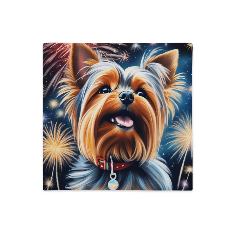 PugMug Custom Yorkshire Terrier Premium Pillow Case