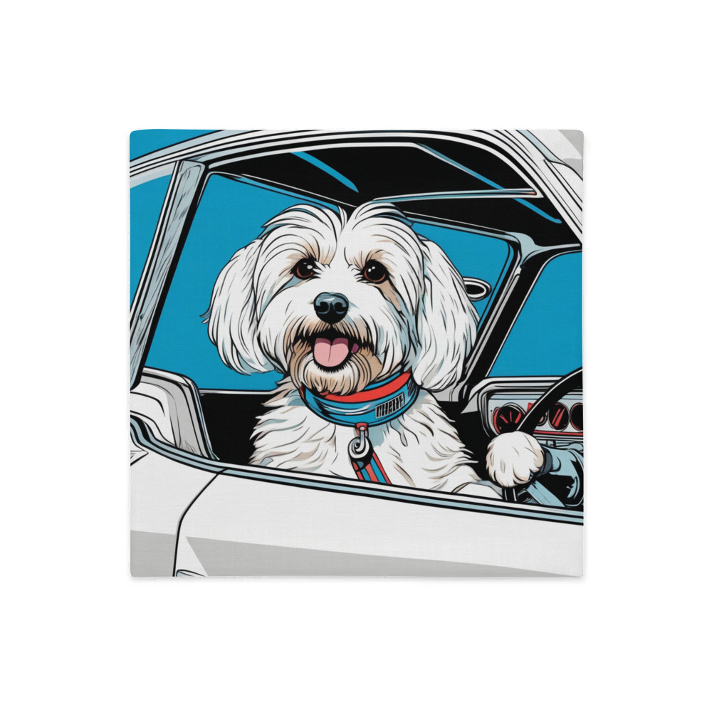 PugMug Custom White Havanese Dog Premium Pillow Case